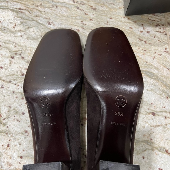 Chanel suede block heels - Picture 5 of 6
